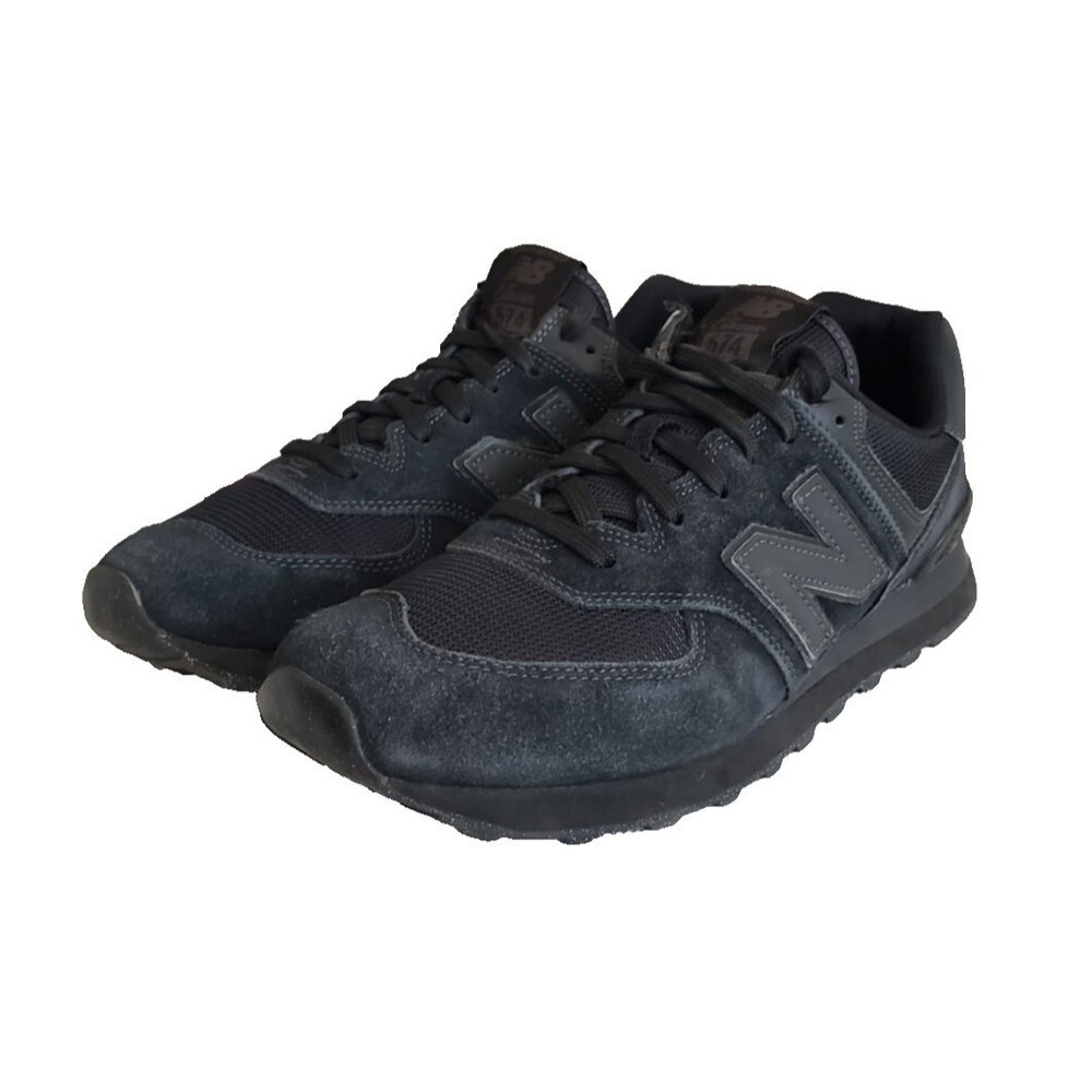 New Balance 574 Core ML574EVE Black Classic Lace Up Running Shoes Mens Size 10.5